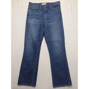 MADEWELL Jeans Women 29x27 Hi Riser Demi Boot Whisker Wash Stretch Denim